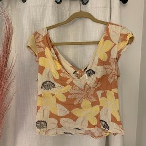 Free people flowery top